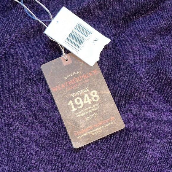 NWT Weatherproof Vintage Mens Sweater Merino Cashmere V Neck XXL - Picture 16 of 16